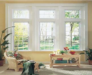 archway windows and doors living room three large yellow walls