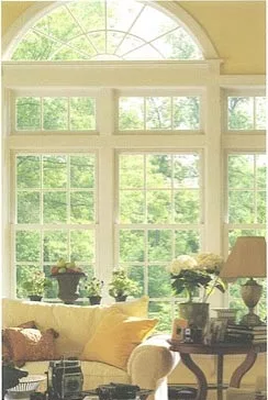 archway windows and doors yellow room