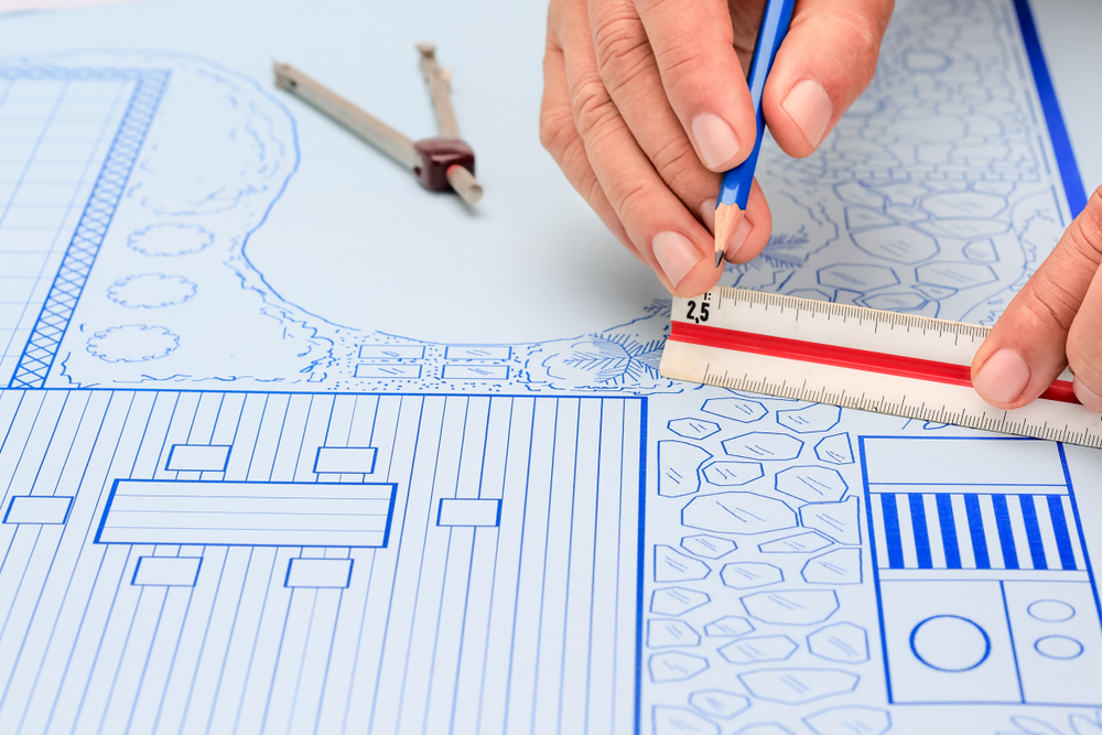 How to Design a Custom Deck That Fits Your Lifestyle 1 Blueprint backyard garden and pool design plan for villa.